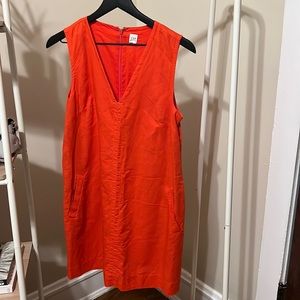 Orange Gap shift dress